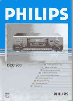 Philips dcc-900 owners manual PDF
